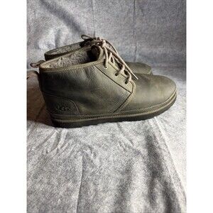 UGG Neumel Waterproof Grey Gray Leather Chukka Boots Men's 12